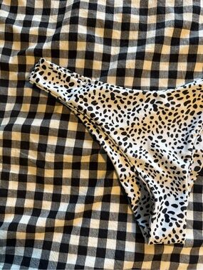 Black and White Speckled Bikini Bottom